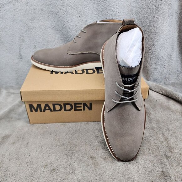 Madden Shoes Mens Size 12 Gray Lace Up Chukka Boots *NWT* main image 14